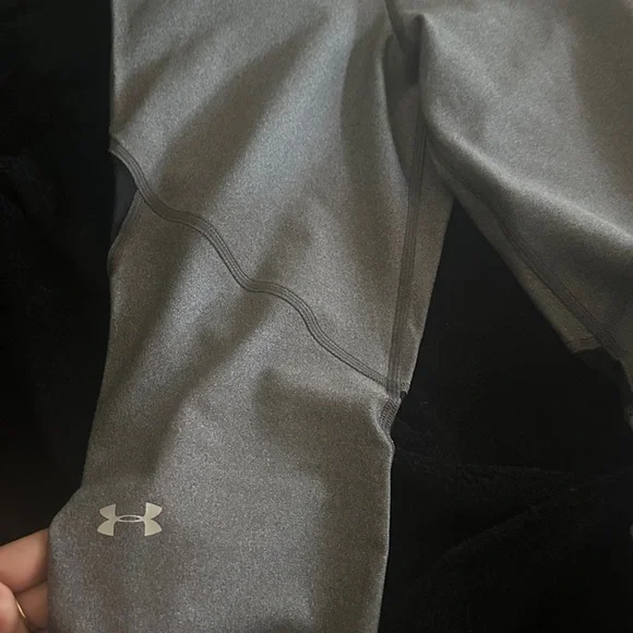 Under Armour Gray and Black Track Pants - Picture 4 of 5